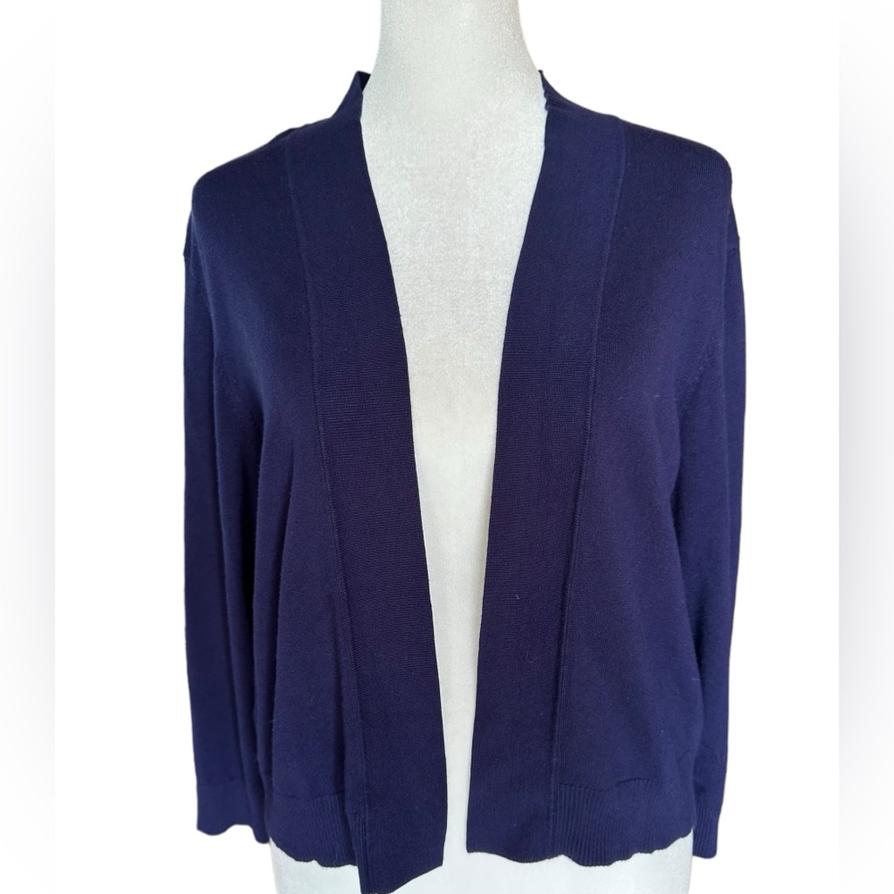 Charlie B women’s navy blue cardigan sweater Medium